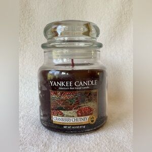 Yankee Candle Cranberry Chutney 14.5 oz / 411 g New Unused